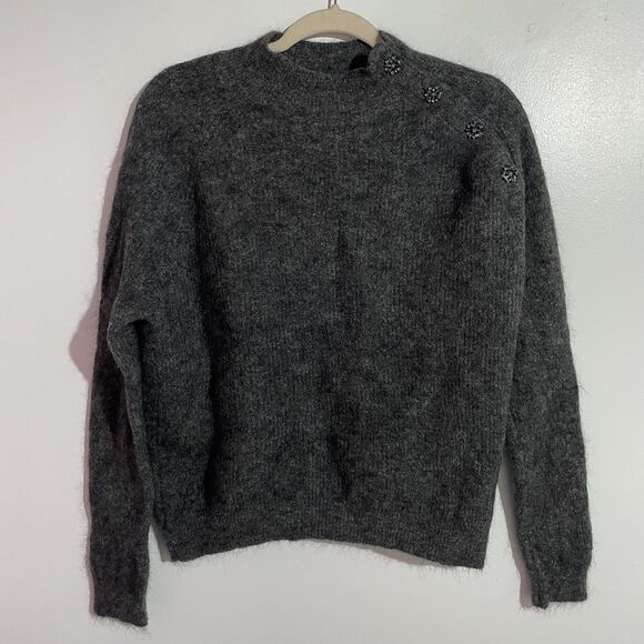 La Maille Sezane Sweater XL Super Kid Mohair Merino Minimalist Old Money Luxury - Picture 1 of 10